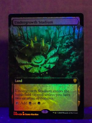 FOIL Undergrowth Stadium (Extend Art) from Commander Legends Proxy