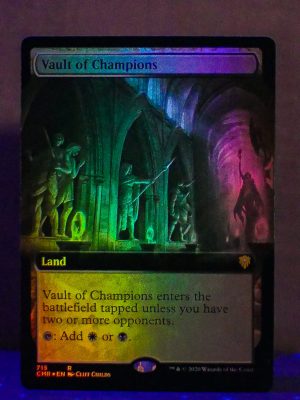 FOIL Vault of Champions (Extended Art) from Commander Legends Proxy