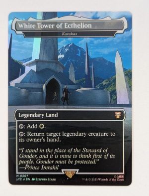 FOIL White Tower of Ecthelion (Karakas) from Commander: The Lord of the Rings: Tales of Middle-earth Proxy