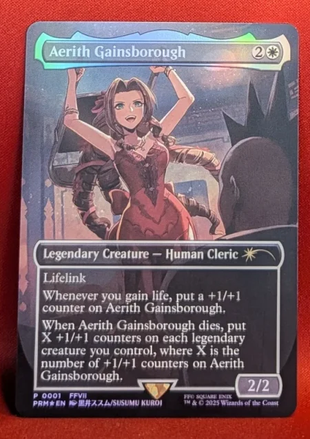 Aerith gainesborough promo foil – mtg proxy