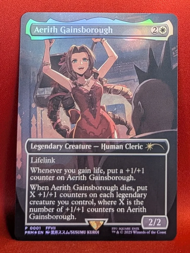 FOIL Aerith Gainsborough from Pro Tour Promos Magic the Gathering Proxy