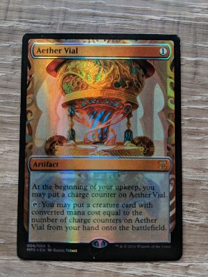 FOIL Aether Vial from Kaladesh Invention Proxy