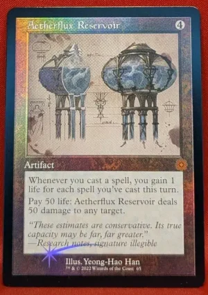 Aetherflux Reservoir Retro Foil Magic the Gathering Proxy
