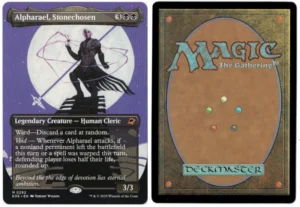 Alpharael, Stonechosen (Borderless) from Edge of Eternities Magic the Gathering Proxy