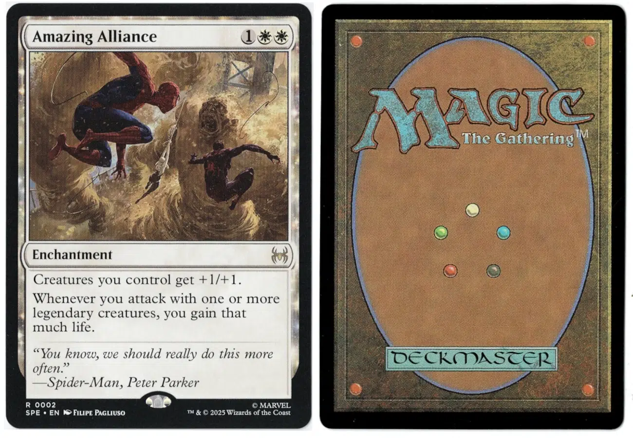 Amazing Alliance from Marvel's Spider-Man: Eternal-Legal Magic the Gathering Proxy