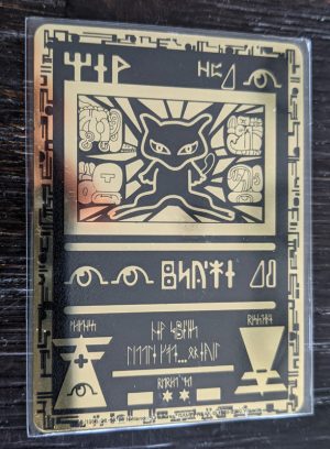 GOLD Ancient Mew Promo Card metal collector's Replica