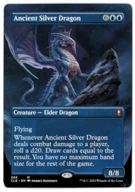 Ancient Silver Dragon Ext Magic the Gathering Proxy
