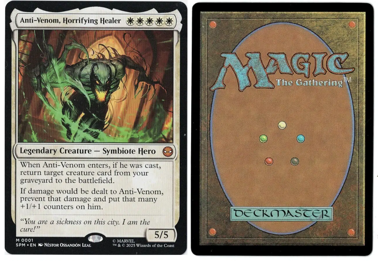 Anti-Venom, Horrifying Healer from Marvel's Spider-Man Magic the Gathering Proxy