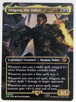 FOIL Aragorn, the Uniter from Universes Beyond: The Lord of the Rings: Tales of Middle-earth Proxy