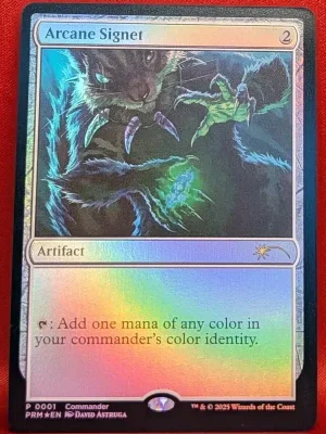 FOIL Arcane Signet (CommandFest 2025) from MagicFest Cards Magic the Gathering Proxy