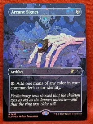 GALAXY FOIL Arcane Signet (1492) from Secret Lair Drop Series Magic the Gathering Proxy
