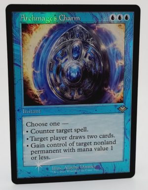 FOIL Archmage’s Charm (Retro Frame) from Modern Horizons Proxy