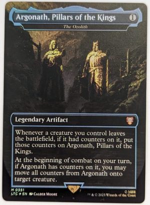 FOIL Argonath, Pillars of the Kings (The Ozolith) from Commander: The Lord of the Rings: Tales of Middle-earth Proxy