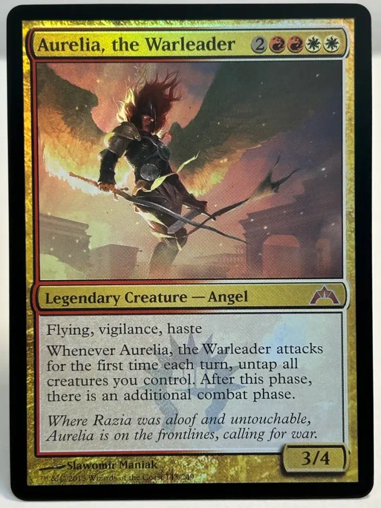 FOIL Aurelia, the Warleader from Gatecrash Magic the Gathering Proxy