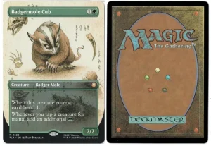 Badgermole Cub (Borderless) from Avatar: The Last Airbender Magic the Gathering Proxy