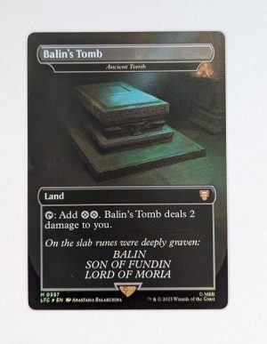 FOIL Balin's Tomb (Ancient Tomb) from Commander: The Lord of the Rings: Tales of Middle-earth Proxy