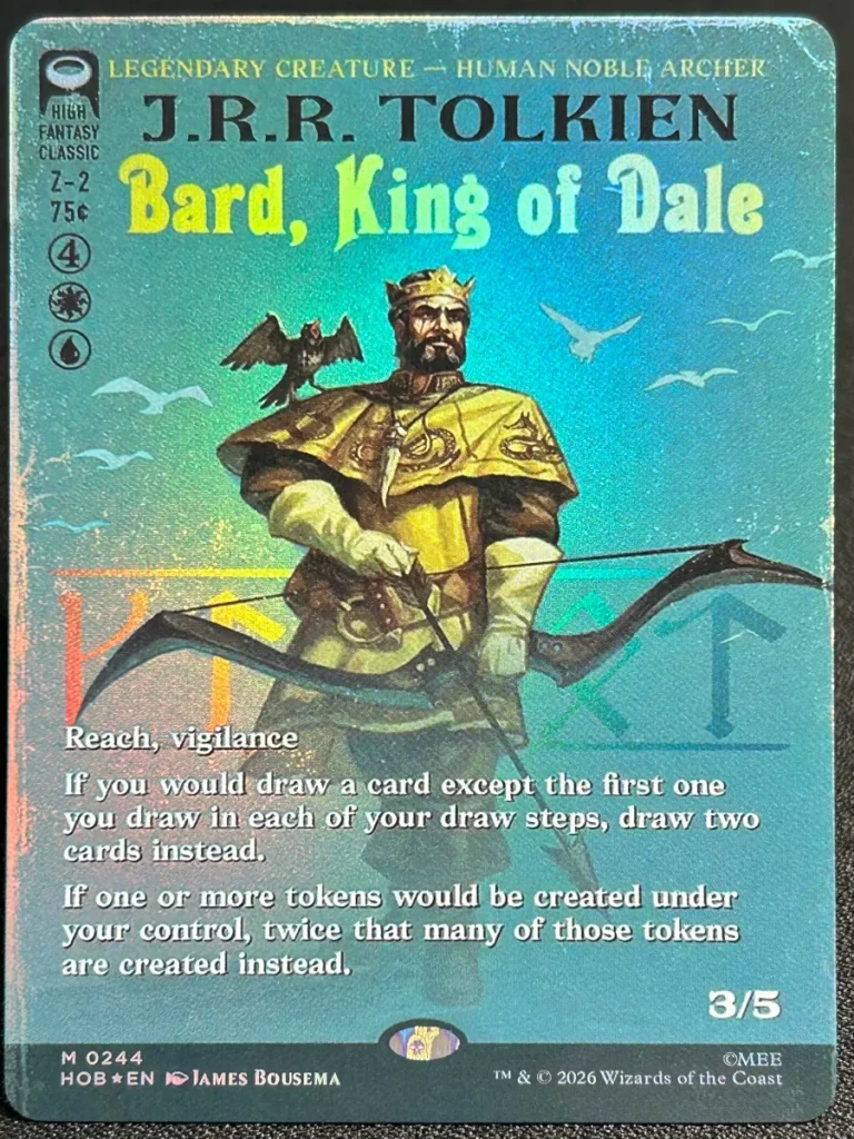 Bard, King of Dale (Borderless) from The Hobbit Magic the Gathering Proxy