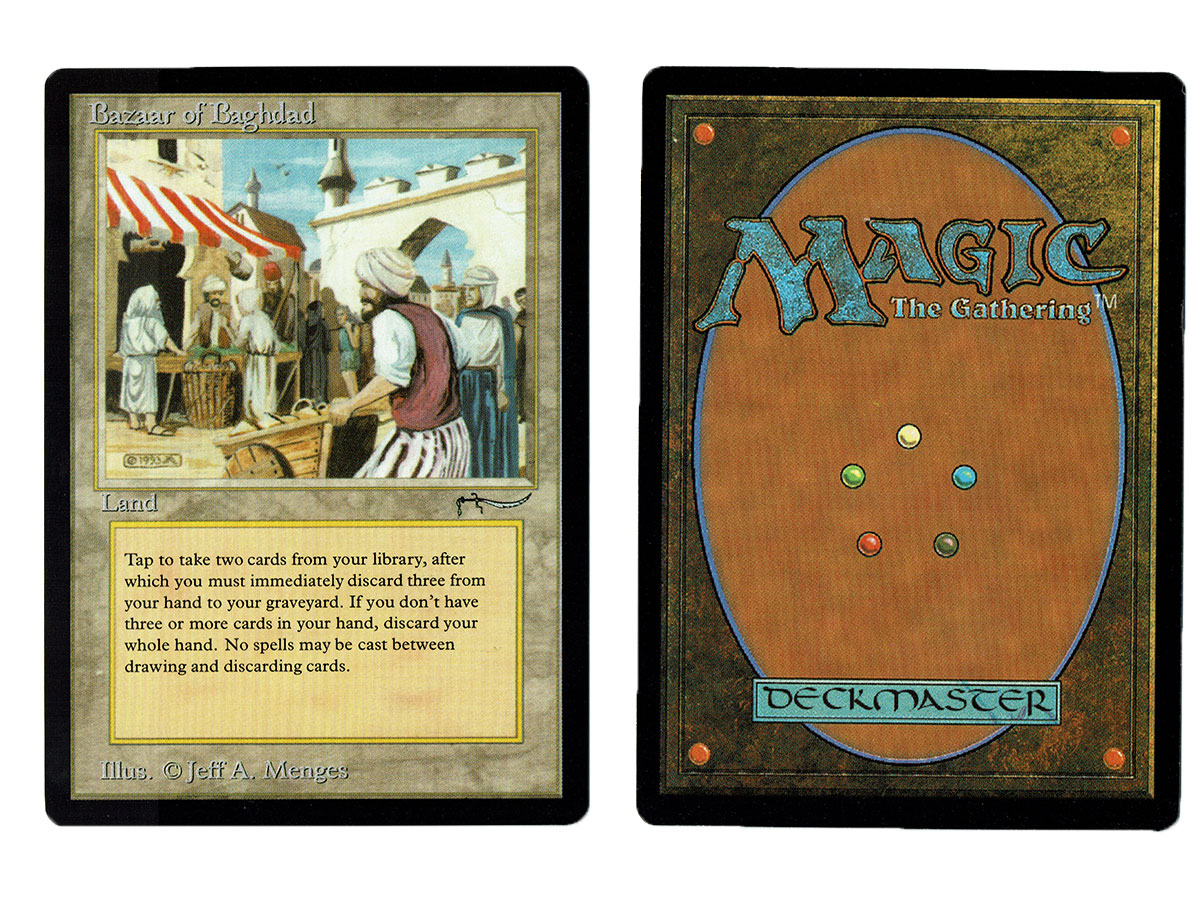 Bazaar of Baghdad from Arabian Nights Magic the Gathering MTG Proxy Card
