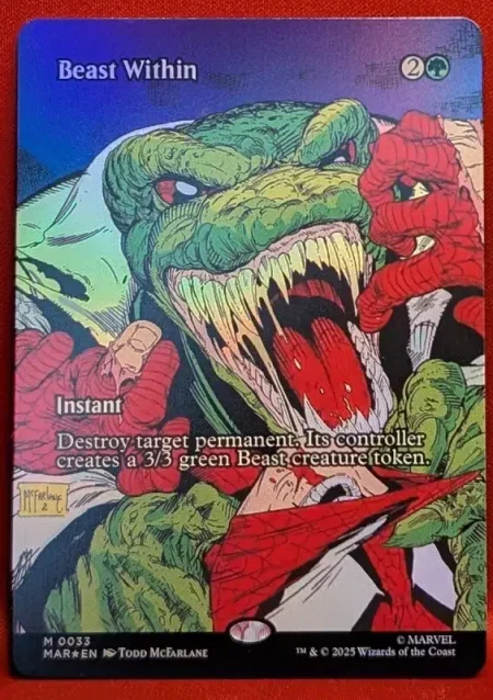 Beast Within Marvel Foil Magic the Gathering Proxy