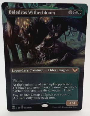 FOIL Beledros Witherbloom (Borderless) from Strixhaven: School of Mages Proxy