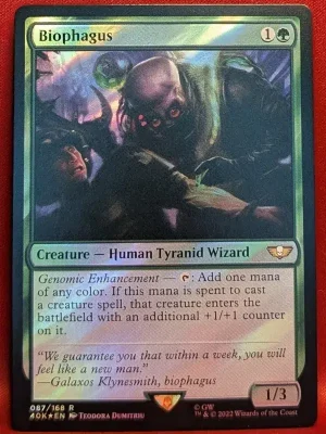 SURGE FOIL Biophagus from Universes Beyond: Warhammer 40,000 Magic the Gathering Proxy