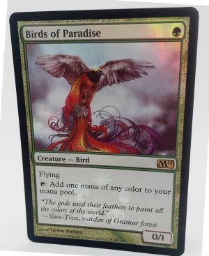 FOIL Birds of Paradise from Magic 2011 Buy-a-Box Promo Proxy
