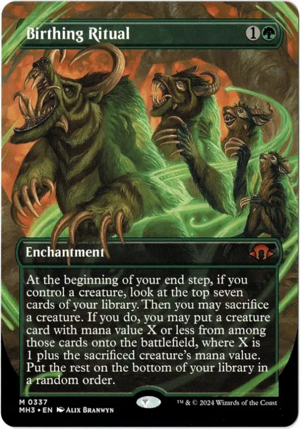 Birthing Ritual Borderlss Magic the Gathering Proxy