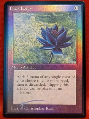 FOIL Black Lotus from Beta Magic the Gathering Proxy