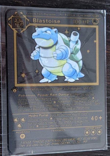 Pokemon Card Metal Replica