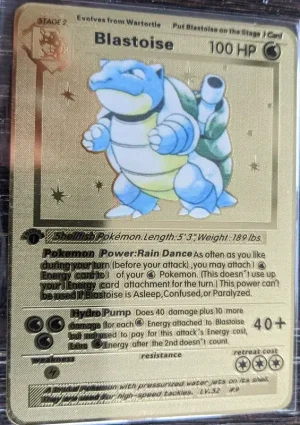 Blastoise Gold Magic the Gathering Proxy