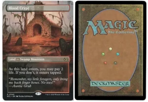Blood Crypt (Borderless) from Lorwyn Eclipsed Magic the Gathering Proxy