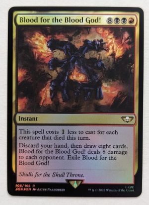 FOIL Blood for the Blood God! from Universes Beyond: Warhammer 40,000 Proxy