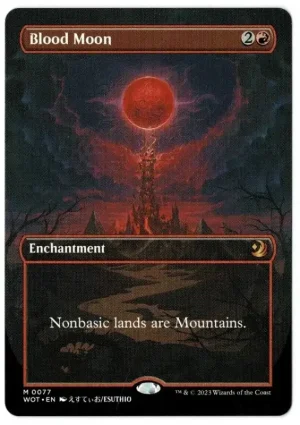 Blood Moon Borderless Woe Magic the Gathering Proxy