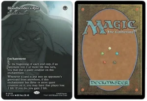 Bloodbender's Rise (Bloodchief Ascension (Borderless)) from Avatar: The Last Airbender: Eternal-Legal Magic the Gathering Proxy