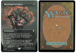 Bloodchief Ascension (Borderless) from Commander Masters Magic the Gathering Proxy
