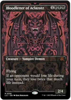 Bloodletter of Aclazotz (Borderless) from The Lost Caverns of Ixalan Magic the Gathering Proxy