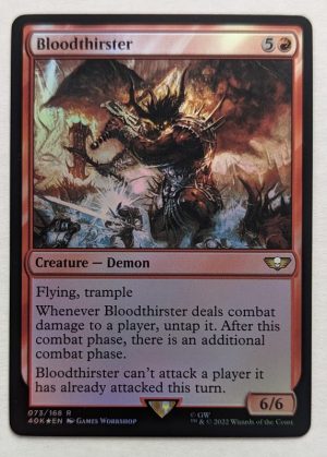 FOIL Bloodthirster from Universes Beyond: Warhammer 40,000  Proxy