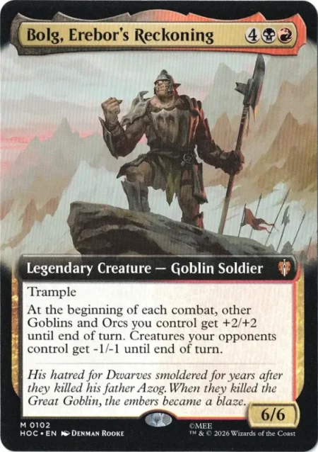 Bolg erebors reckoning – mtg proxy