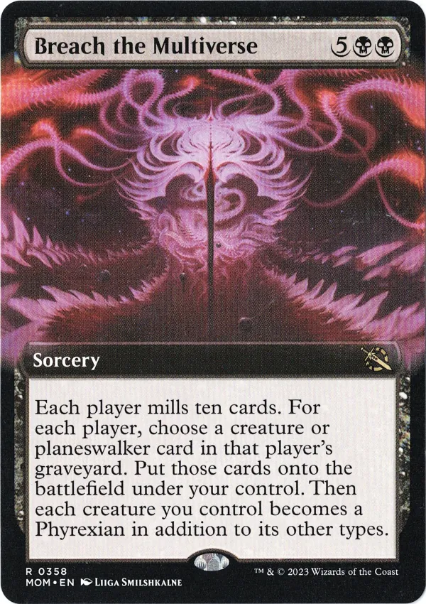 Breach the Multiverse (Extended Art) from March of the Machine Magic the Gathering Proxy