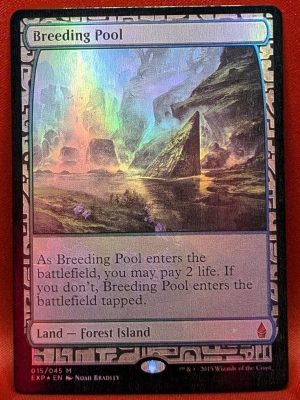 FOIL Breeding Pool from Zendikar Expedition Magic the Gathering Proxy
