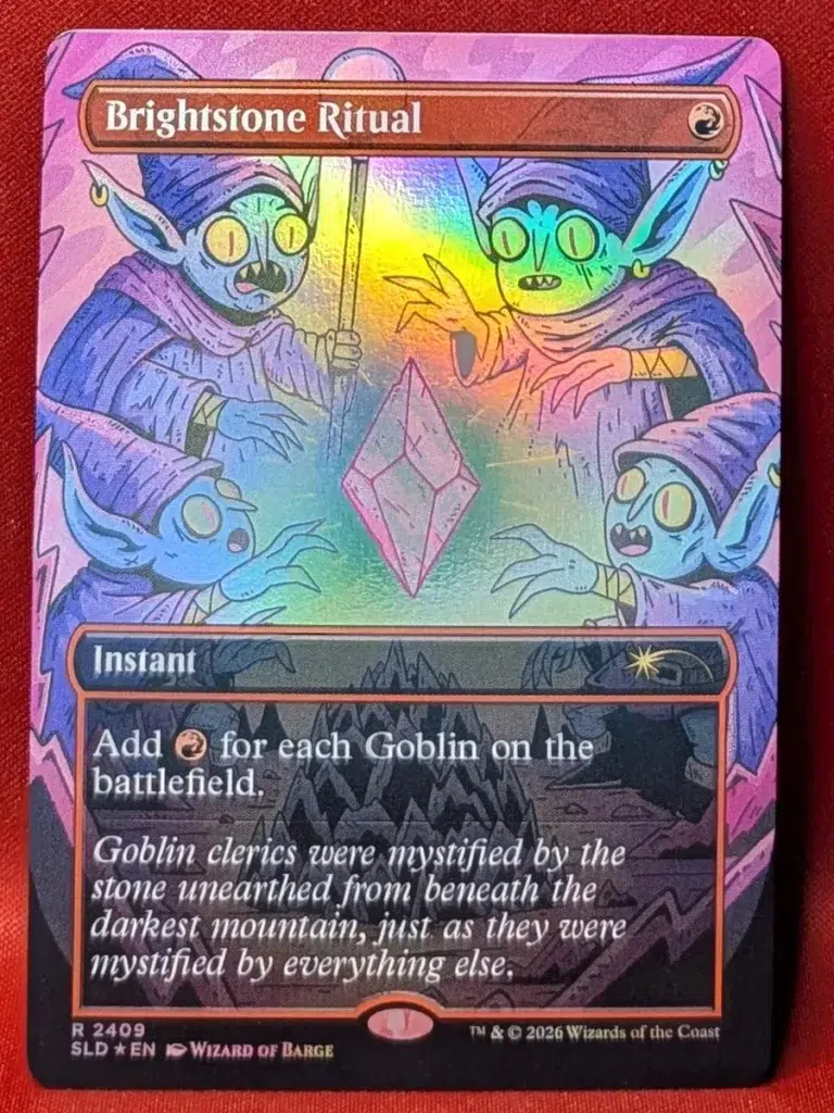 FOIL Brightstone Ritual (2409) from Secret Lair Drop Magic the Gathering Proxy