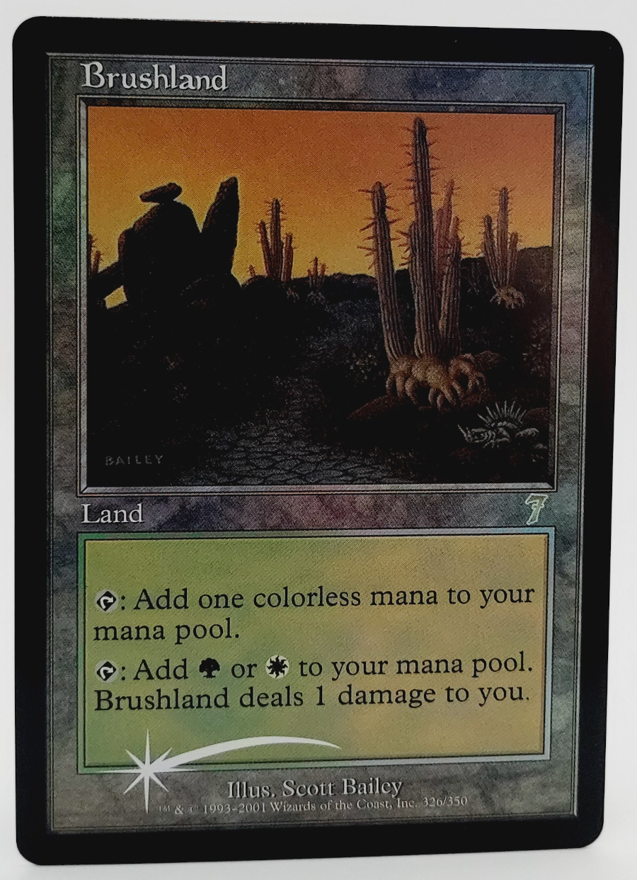 FOIL Brushland from 7th Edition Proxy