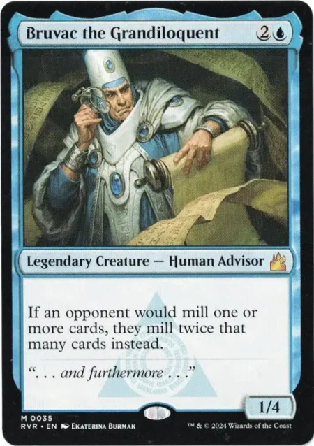 Bruvac the Grandiloquent from Ravnica Remastered Magic the Gathering Proxy