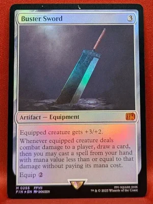 FOIL Buster Sword from FINAL FANTASY Magic the Gathering Proxy