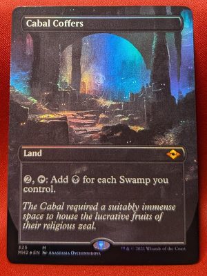 FOIL Cabal Coffers (Borderless) from Modern Horizons 2 Magic the Gathering Proxy