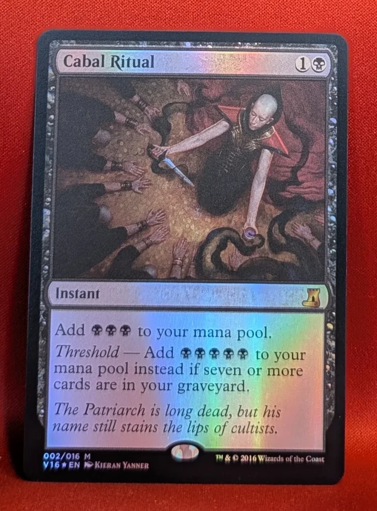 FOIL Cabal Ritual from From the Vault: Lore Magic the Gathering Proxy