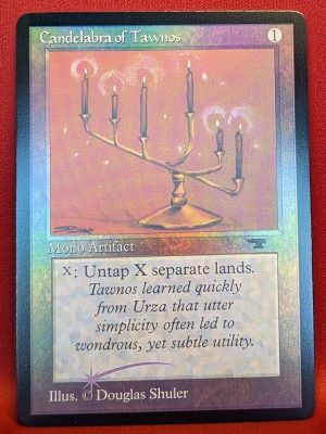FOIL Candelabra Of Tawnos from Antiquities Magic the Gathering Proxy