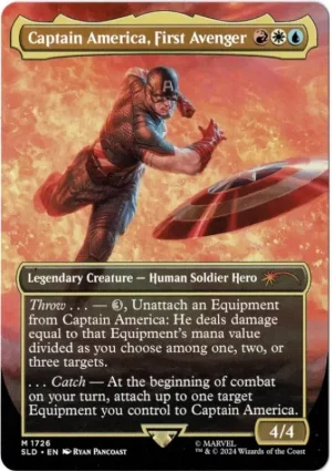 Captain America, First Avenger from Secret Lair Drop Series Magic the Gathering Proxy