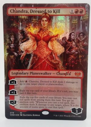 FOIL Chandra Dressed to Kill (Borderless) from Innistrad: Crimson Vow