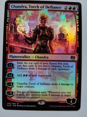 FOIL Chandra, Torch of Defiance from Kaladesh Proxy